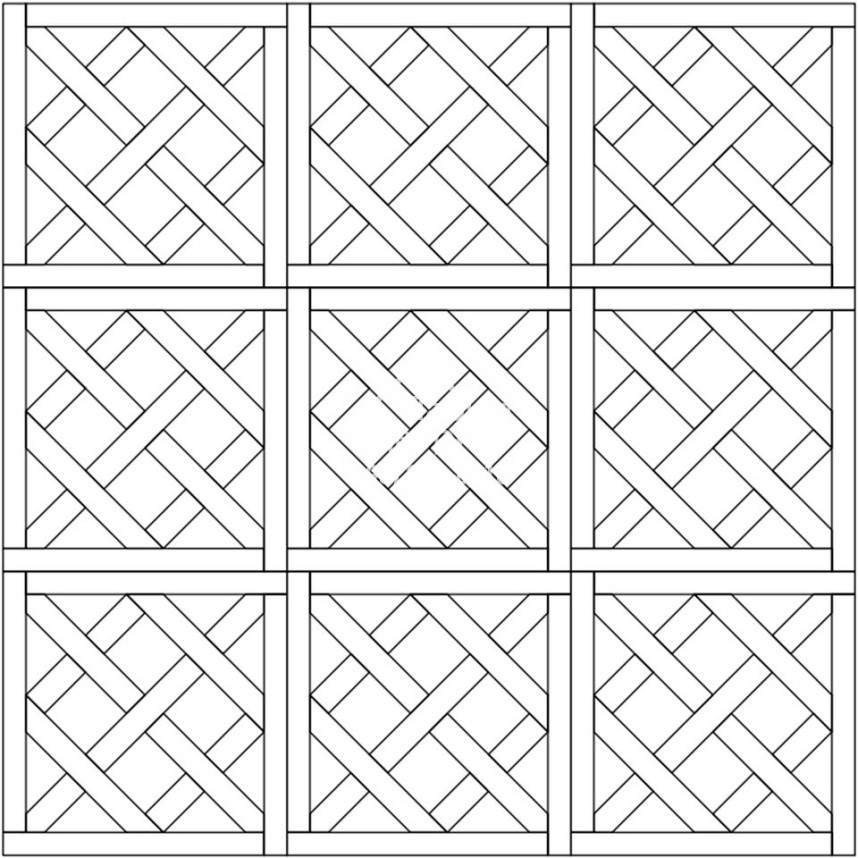 Модульный паркет Coswick Версаль Дуб Берген, 1143-1846-10, Селект энд Бэттер, 635x635x19,05