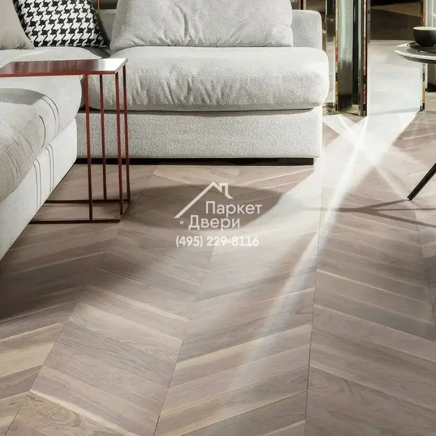 Паркет Французская Ёлка Coswick 45⁰ Американский орех Зимний закат 1334-3866-30, 1 Натур, 500x127x19,05-2