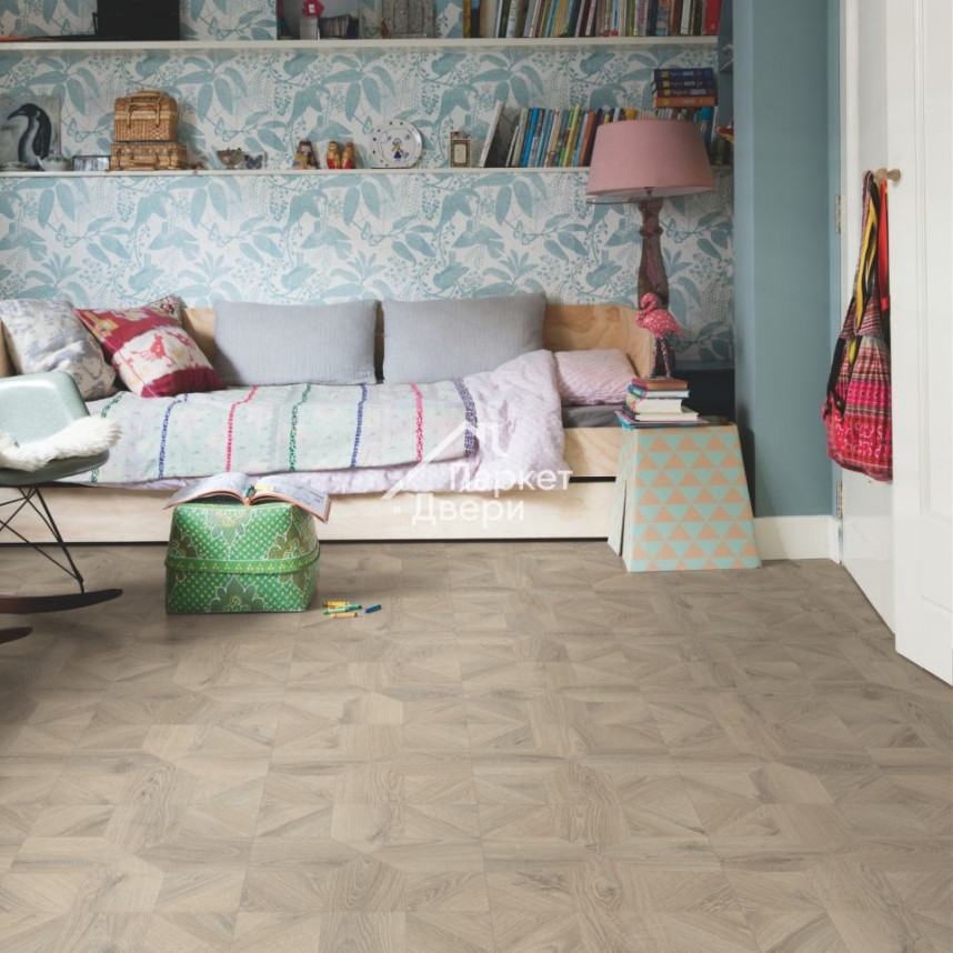 Ламинат Quick Step Impressive Patterns Ultra (Rus) IPU 4141 Дуб серый теплый брашированный 1200х396х12 мм-4