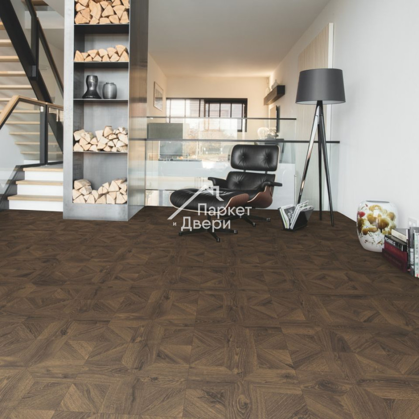 Ламинат Quick Step Impressive Patterns Ultra (Rus) IPU 4145 Дуб кофейный брашированный 1200х396х12 мм-5