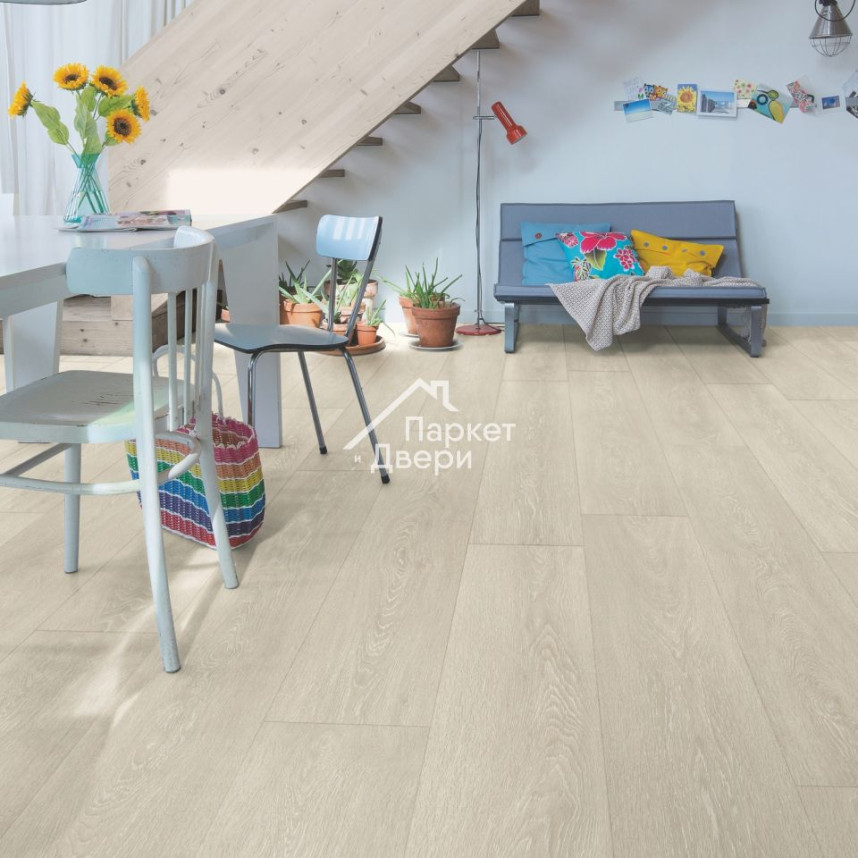 Ламинат Quick Step Majestic MJ3554 Дуб долинный светло-бежевый 2050х240х9.5 мм-4